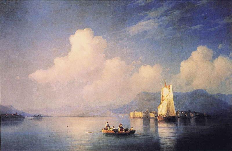 Ivan Aivazovsky Lake Maggiore in the Evening Germany oil painting art